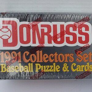 Donruss 1991 Baseball Collector's Set Cards & Puzzles